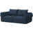 Boneless 76.4" Cloud Loveseat Sofa, Deep Seat Couch with Pillows, Modern Comfortable Upholstery Boneless Sofa, 1 Piece for Living Room, Bedroom, Apartment, Removable Cover,No Assembly Required, Graphite-654507836