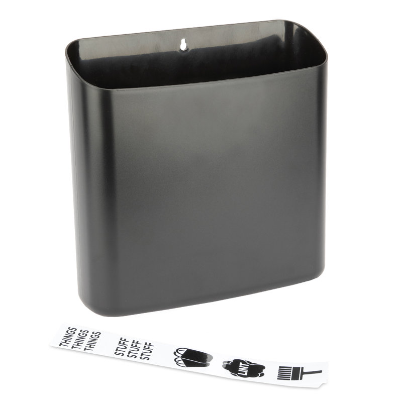 Plastic Laundry Room Organizer, Black