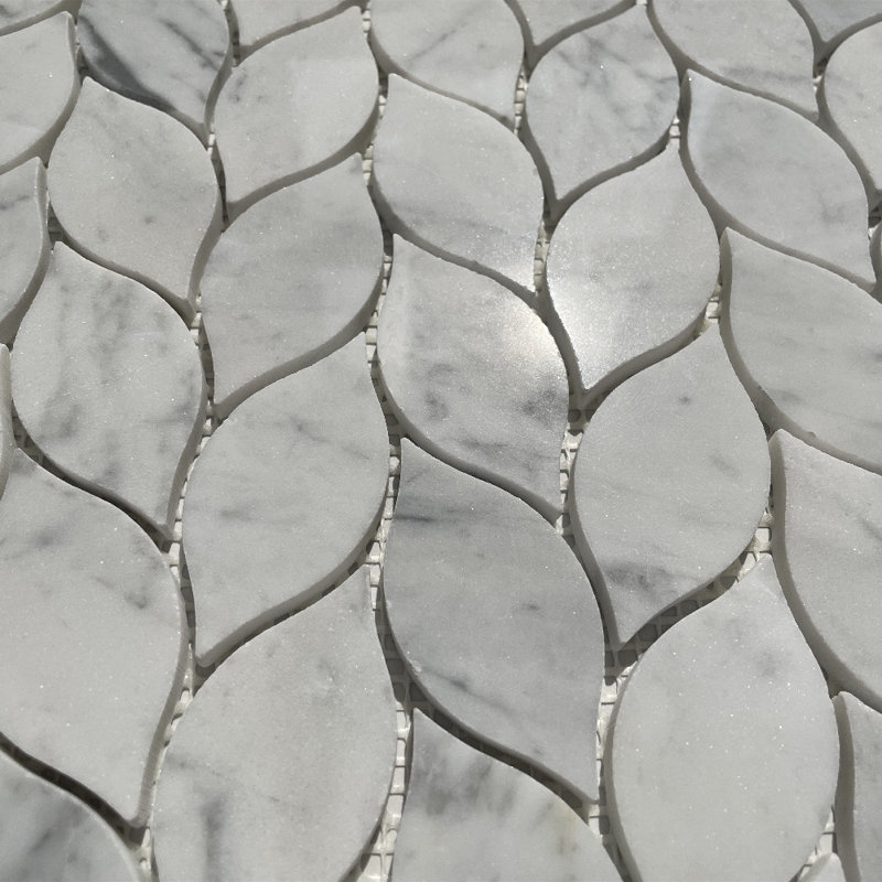Carreau de mosaïque de marbre 14 po x 11 po