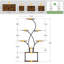 Support pour plante d'intérieur 62 po avec lumières de culture, support à 8 niveaux en forme de pointes pour le salon, le patio et le balcon