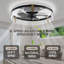 Ventilateur de plafond encastré à intensité variable avec lumières DEL Kordae-1850629-12551997