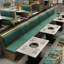 Banc rembourré en similicuir Light Luxury