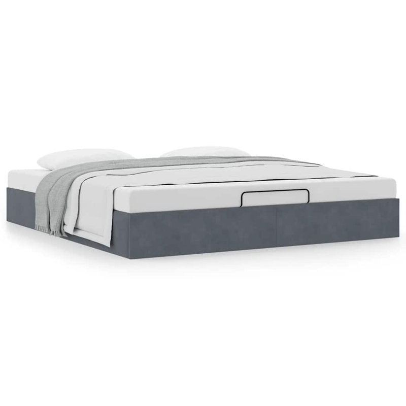 Bed, Dark Grey