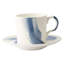 Brushstroke Handmade Bone China Saucer