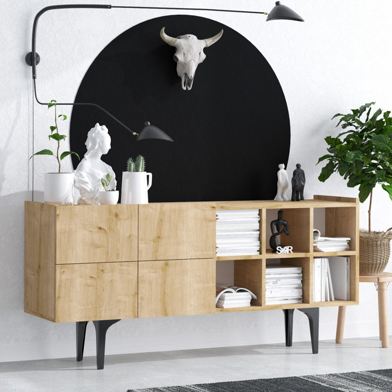Anatolija 150cm Console Table, Brown/Beige