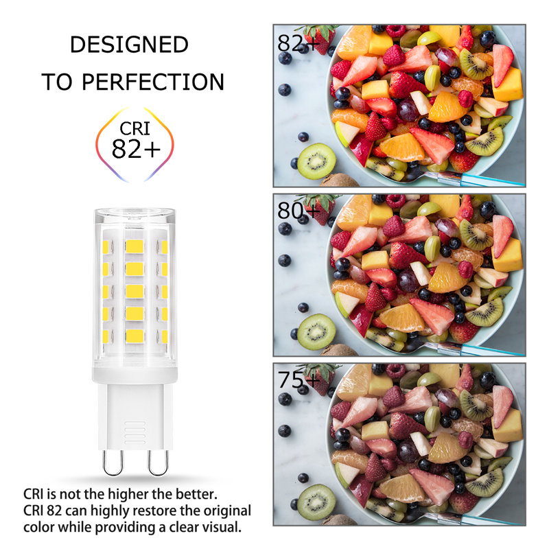 40-Watt Equivalent G9 Base Non-Dimmable LED Light Bulb In Daylight 6000K Base, 6000K