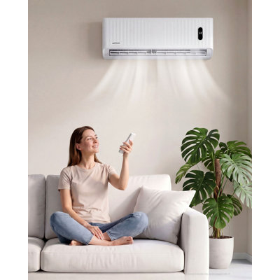 12,000 BTU DIY Mini Split Air Conditioner & Heat Pump, 230V 18 SEER2 Inverter Ductless System with Pre-Charged Line Set, No Vacuum Required, WiFi Control, Covers Up to 750 Sq. Ft.