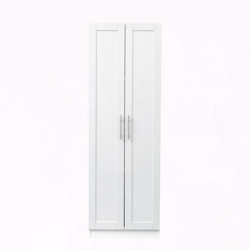 Armoire haute avec portes et tablettes