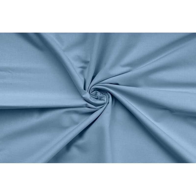 100% Cotton Ranforce Double Quilt Cover Set, Blue | Duvet Cover 79 x 79, 2 Pillowcases 23.6 x 23.6 | 155 Thread Count, Button Closure, Machine Washable, Soft & Durable | Perfect for Cozy Bedrooms & Stylish Decor