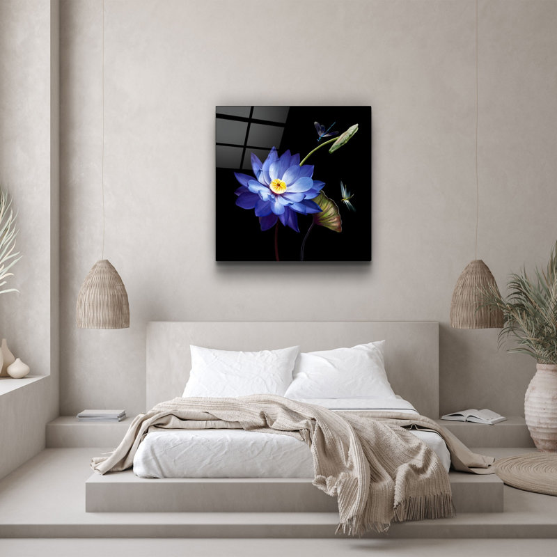 Superbe peinture décorative en verre trempé de 19,7 po x 19,7 po | 100% verre trempé, épaisseur: 0,16 pouce | Impression UV pour des couleurs éclatantes | Parfait pour la décoration intérieure, le salon ou le bureau