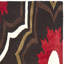 Tapis rouge / brun en laine / viscose touffeté à la main Candelo-1173226137