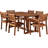Anetria 6 - Person Wood Patio Dining Set with Rectangular Table