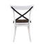 Ensemble de 2 chaises de salle à manger de style rustique moderne avec design rétro en X