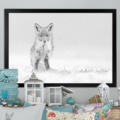 " Fox Sketch In Winter II "