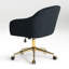 Channel Tufted Velvet Upholstered Desk Chair-101215810
