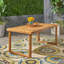 Table de salle à manger d'extérieur en bois d'acacia de 69 po, finition sablée naturelle