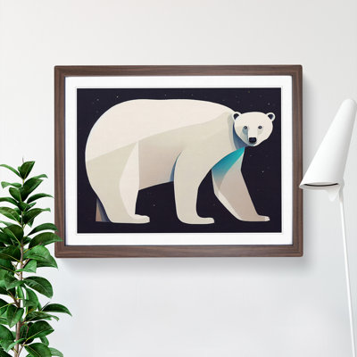 Dashing Polar Bear - Framed Print