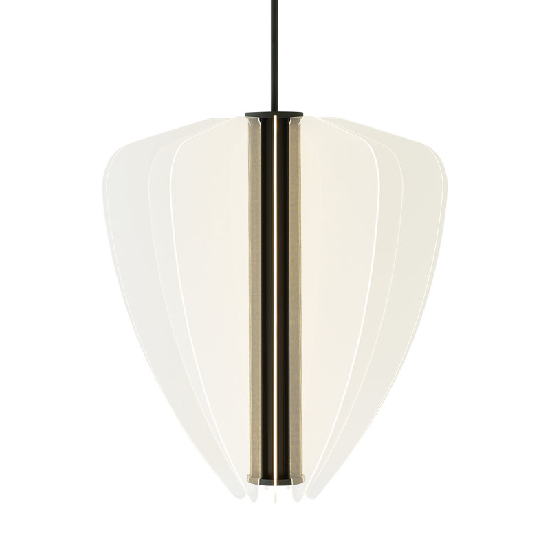 Nyra 1 - Light LED Pendant, Nightshade Black