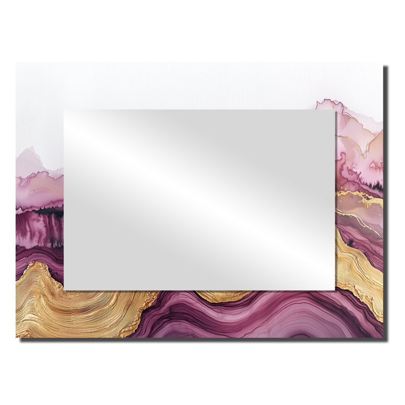 Vigne sur un dessus de rivière de vin - art mural de paysages - imprimé sur métal, 24 po x 32 po