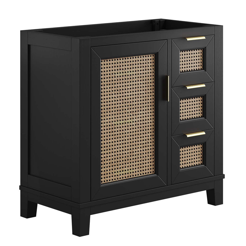 Modway 36'' Single Bathroom Vanity Base Only in Black