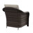Polyethylene (PE) Wicker Wicker Outdoor Handrails Shaped Steel 2-Armrest Chairs Set with Beige Cushion-1083344069
