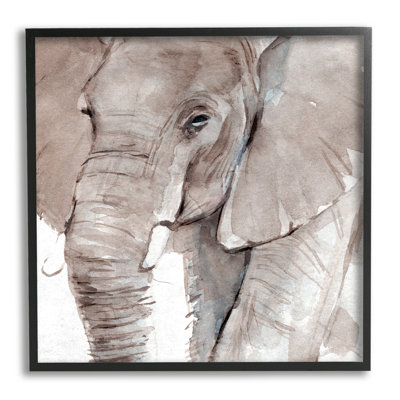 «9_Elephant Trunk Animal Portrait Grey Wrinkles Small Husks» par Art