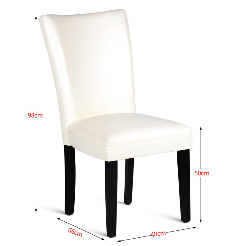 Novosel 50cm H Upholstered Side Chair, White