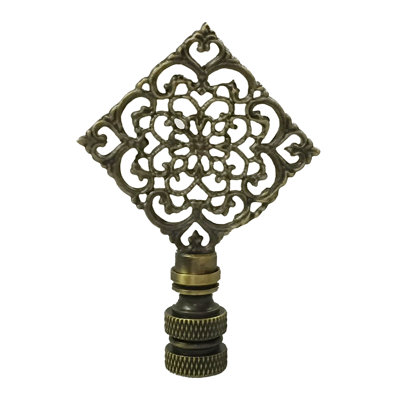Diamond Floral Filigree Lamp Finial