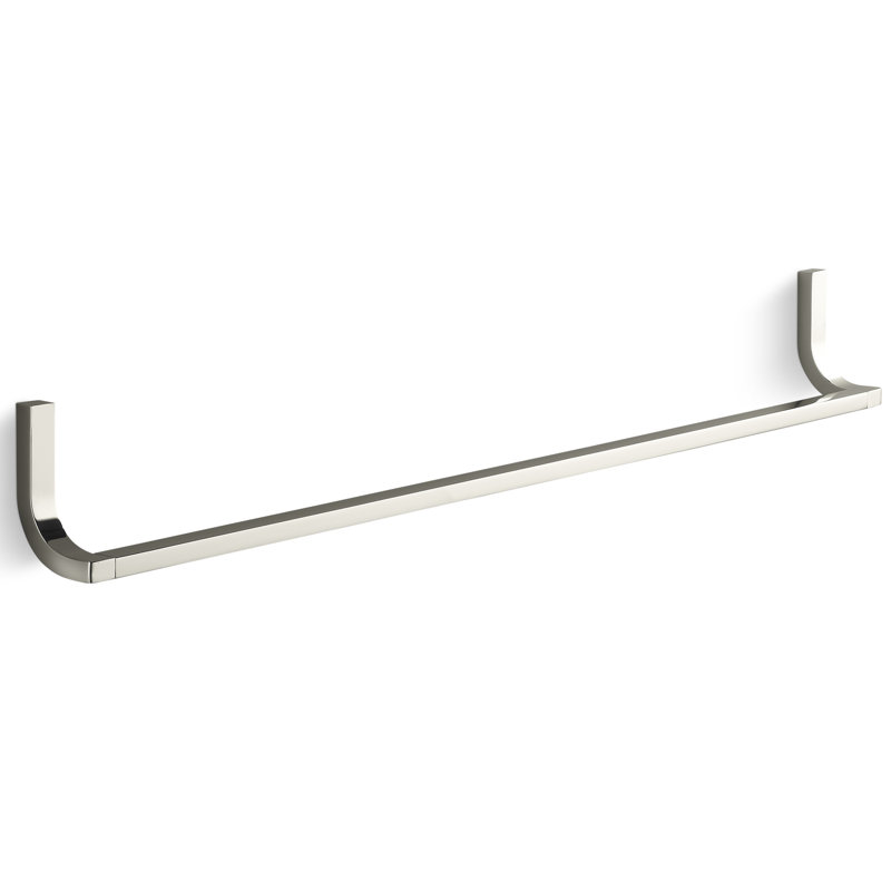 Porte-serviettes mural Loure®, Nickel poli éclatant, L 30 po