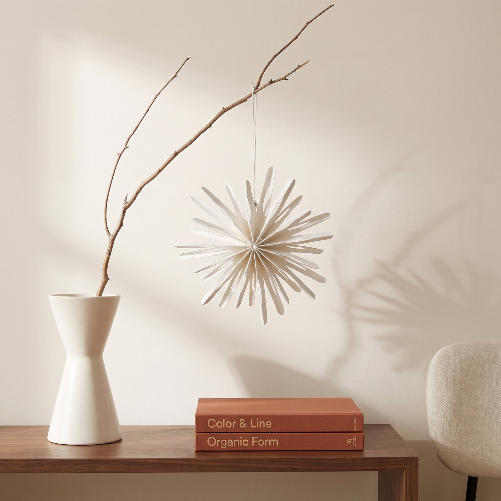Paper Flake Sculpture, 4.72'' H x 4.72'' W x 4.72'' D