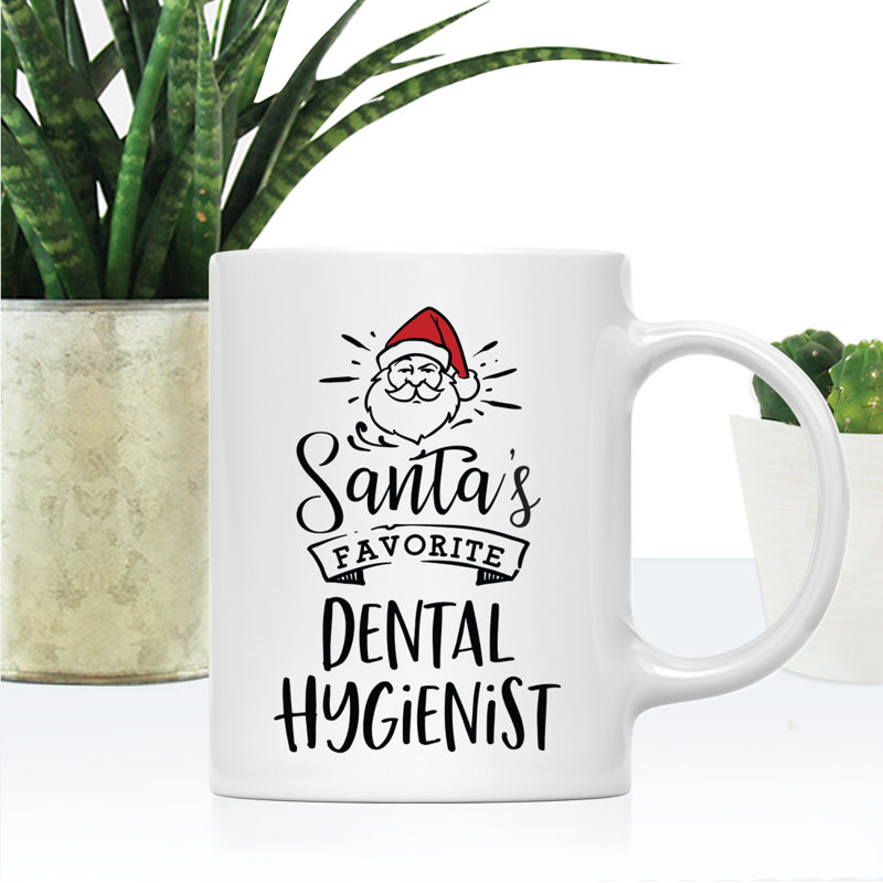 Grande tasse à café Tuileries, « Santa's Favorite Dental Hygienist »