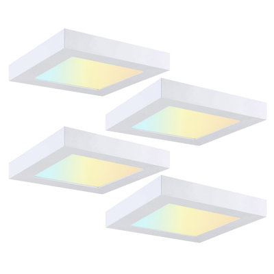 5.5 in. Square Color Selectable Integrated LED Flush Mount Downlight
