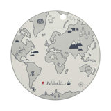 World Silicone Round Placemat
