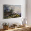 Paysage alpin avec un berger et un bouvillon-Art sur toile tendue avec châssis-Gauermann-c. Milieu du 19e siècle-665477709