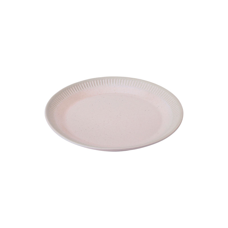 Knabstrup dinner plate, dinner plate, stoneware, dark gray, 19cm, Antique pink and pink
