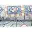 Wool Floral Area Rug in Blue/Orange-71389194
