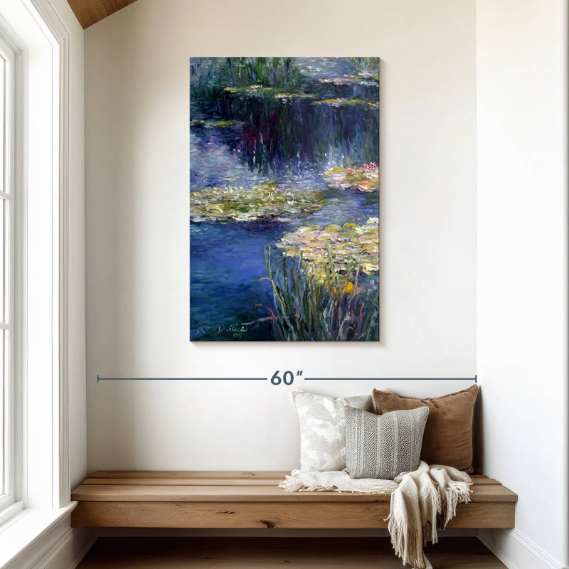 Avery Pond and Lilly, 45" H x 30" W