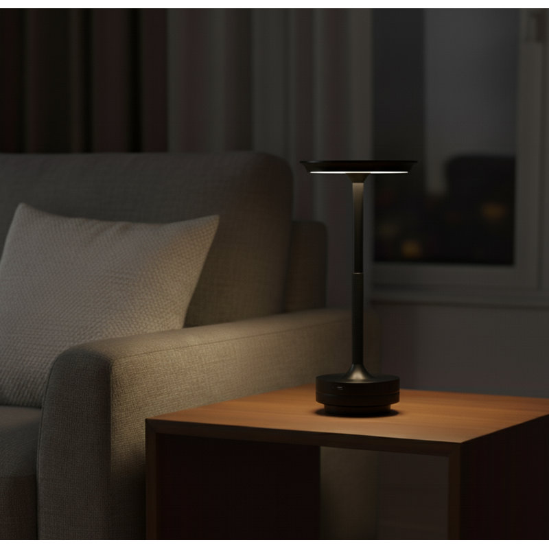 Cherry Table Lamp, Black