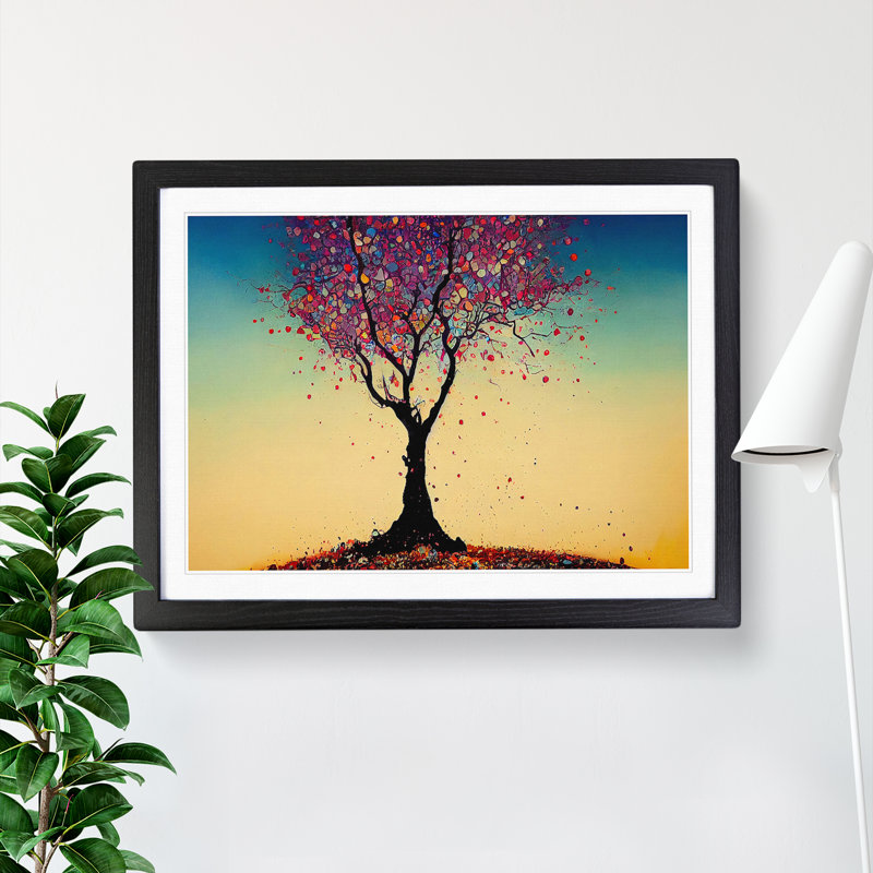Soulful Tree - Framed Print, Black, 34cm H x 46cm W x 2cm D