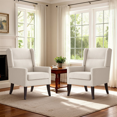 Upholstered Polyester Accent Armchair (Set Of 2)
