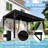 Feria 14'W x 10'D Manual Slope Patio Awning in Black