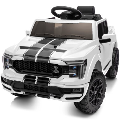 «Kids Ride on Car, Licensed Ford-Shelby F-150 24V Ride on Toy Truck for Kids» avec télécommande, coffre, moteur 400 W