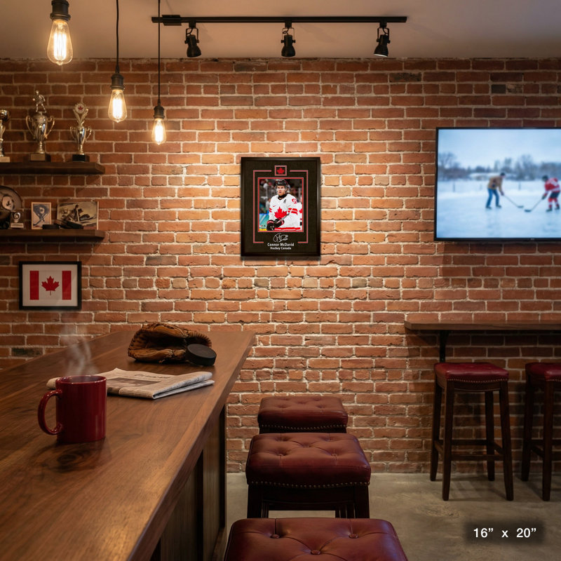 Connor McDavid, réplique encadrée 16 x 20 de Signature Canada Hockey 2026