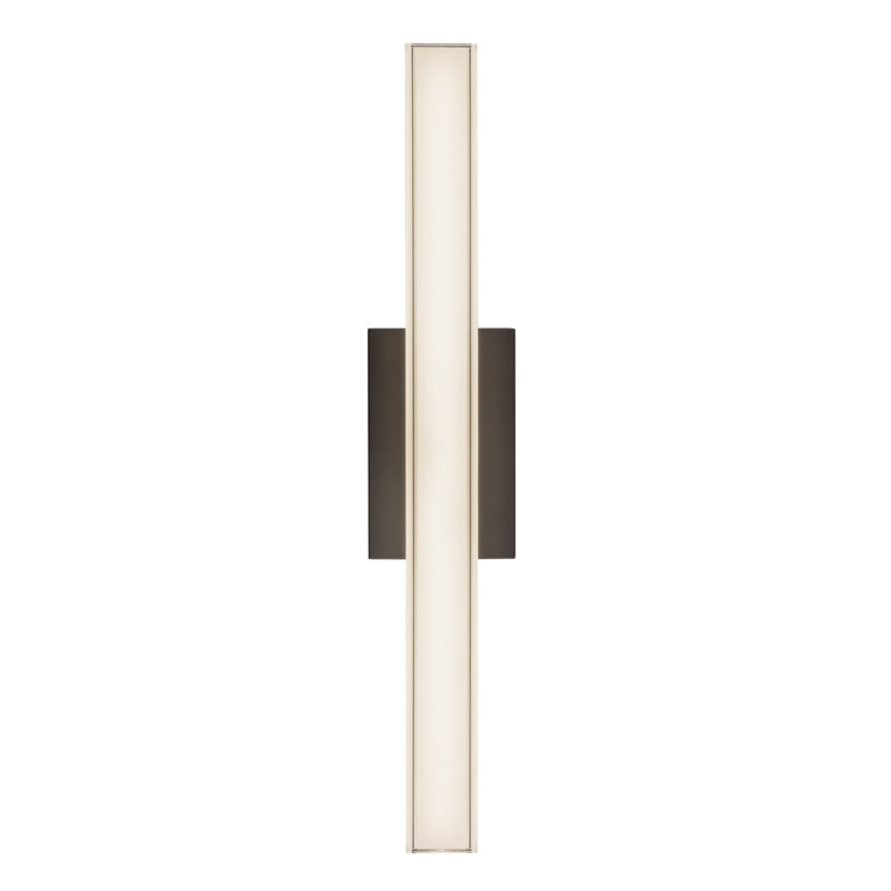 Garland 24-in Black dimmable LED Wall Sconce, Matte Black