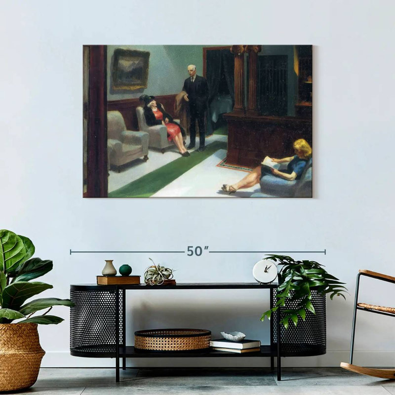 Hall de l'hôtel Leisha, H 30 po x l 45 po