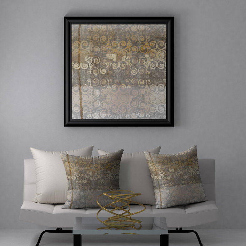 Abstract Reversible Throw Pillow, 20" x 20"