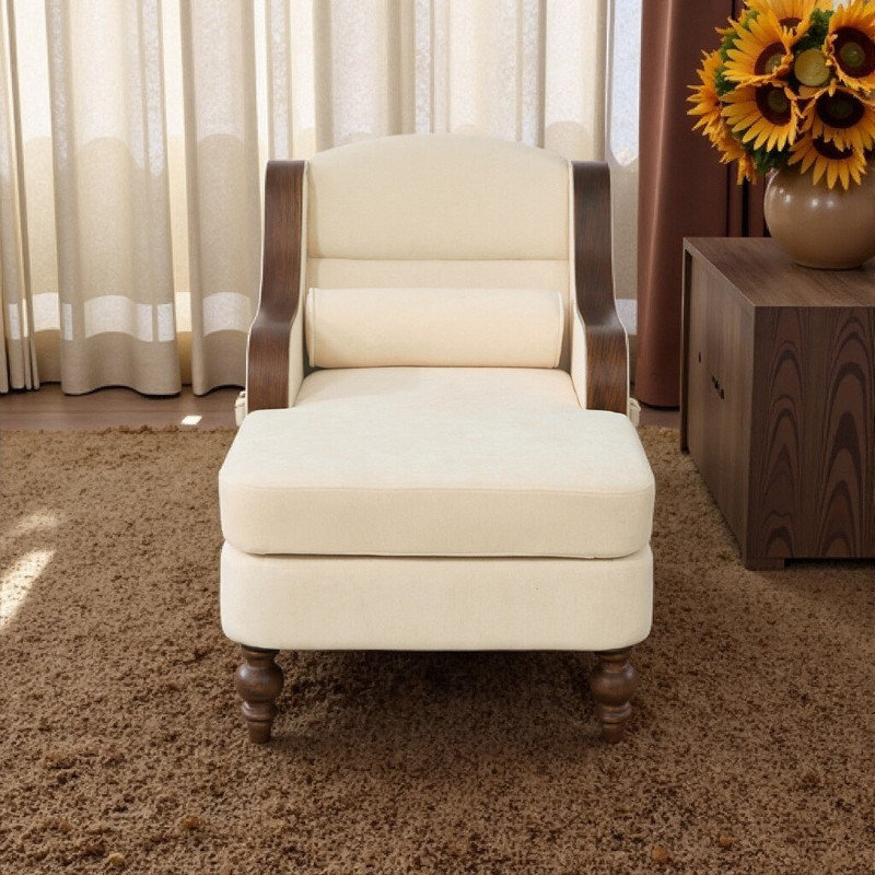 Canapé-lit Chenille, Beige