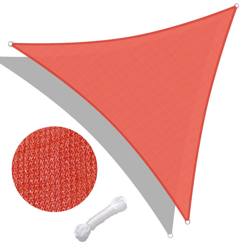 Toile d'ombrage triangulaire Yescom, 13,1 (pi) x 16 (pi), Rouge