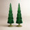Halette 2-Piece Red Glass Tabletop Tree Set