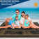 Outdoor Plastic Straw Rug Waterproof UV Resistant Reversible Patio Rug, Foldable Stain Resistant Outside Carpet with Stakes for Gardens Decks Rv